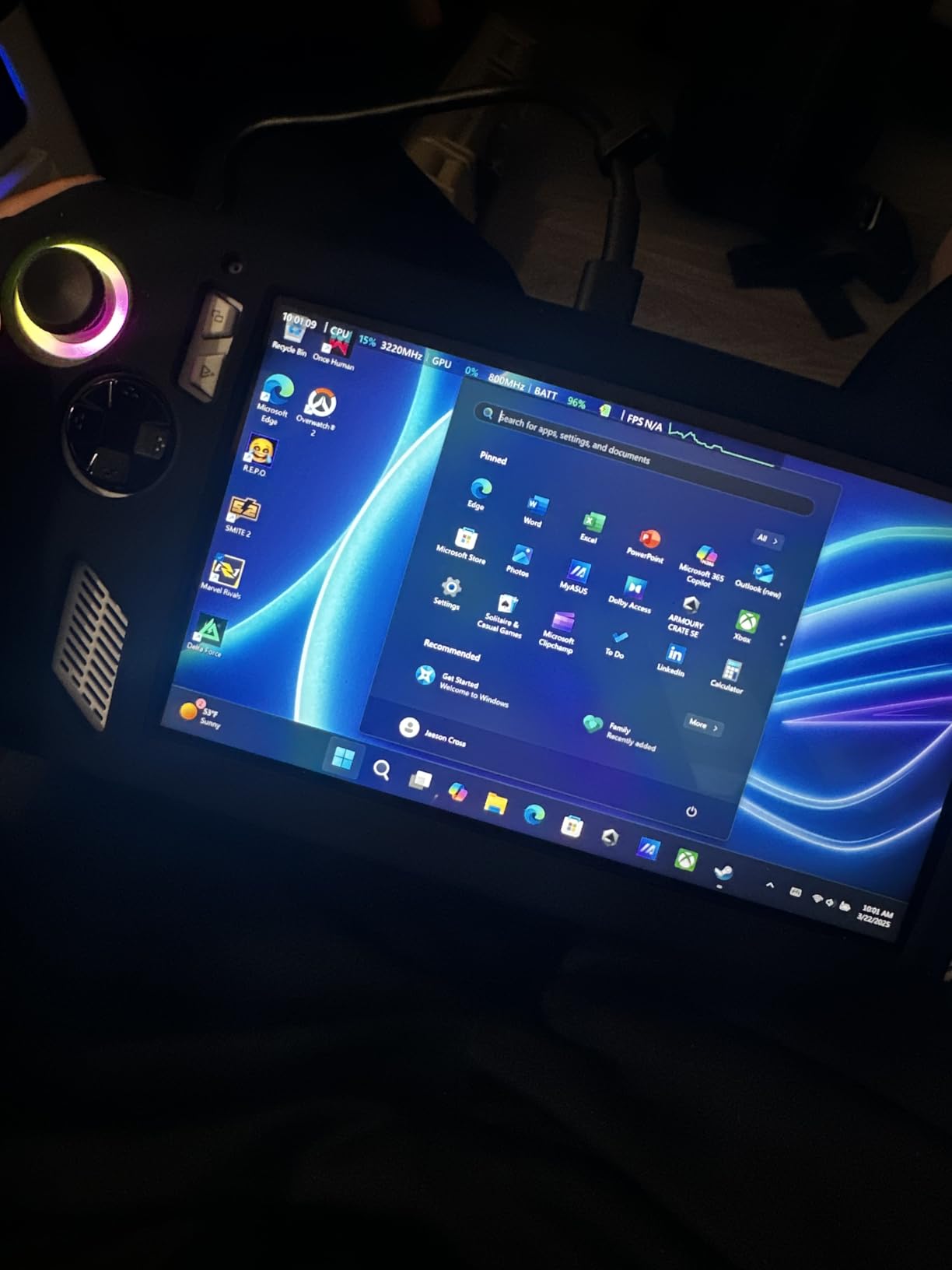 Spigen Tempered Glass Screen Protector [GlasTR EZ FIT] designed for ASUS ROG Ally - 2 Pack [Not compatible with ROG Xbox Ally] customer photo 1