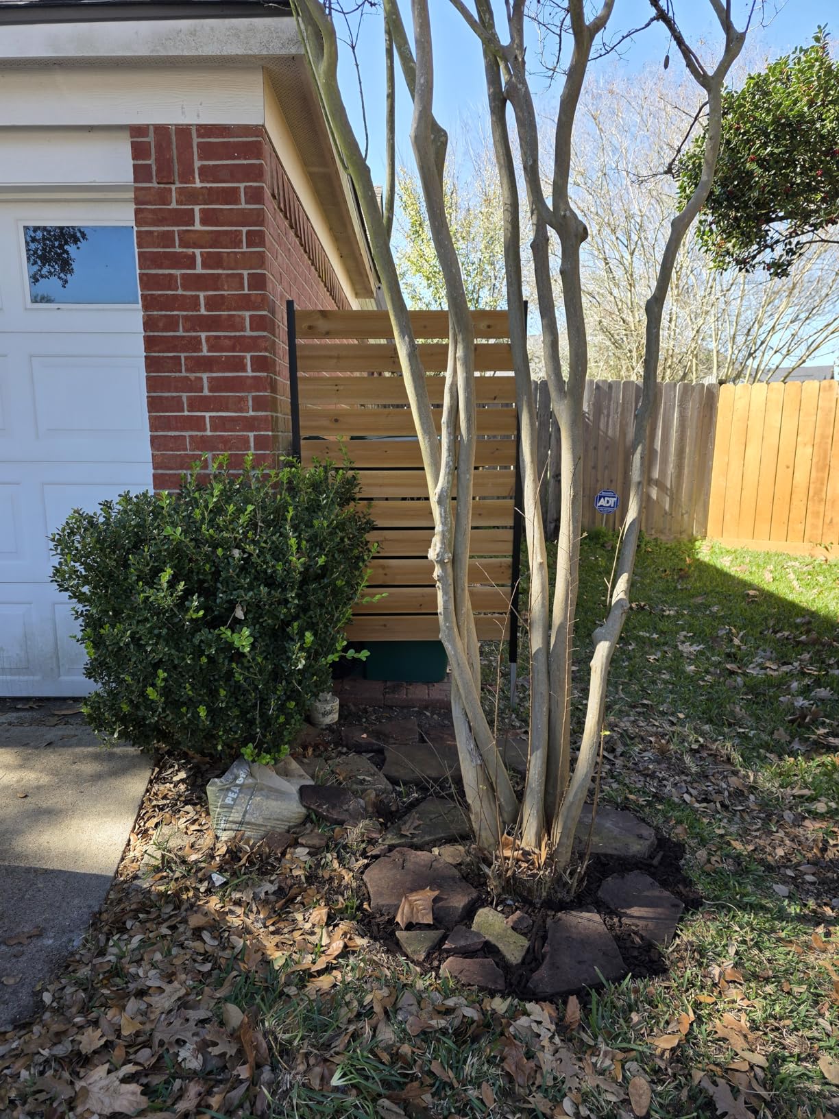 5ft H x 3.2ft W (1 Panel) No Dig Enclo Concord Cedar Wood Privacy Screen, Great to Hide Trash Cans, Decorative Patio Privacy Screen, Outdoor Privacy Fence Panel, Air Conditioner Fence, EC18022 customer photo 1