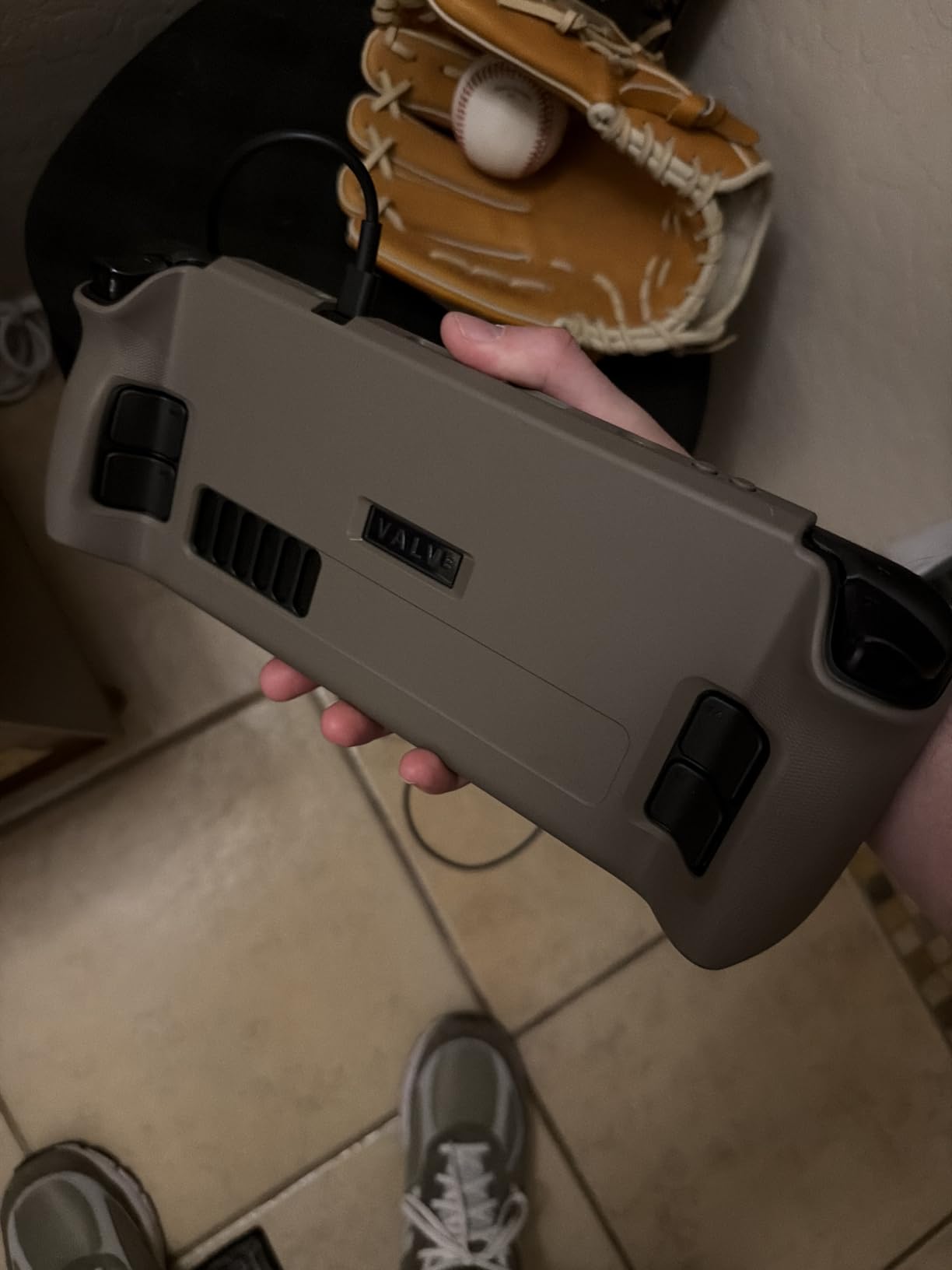 Skull & Co. GripCase SD for Steam Deck: A Soft Protective Case with Textured Grips Full Protection and Stand, Shock-Absorption Non-Slip and Anti-Scratch Cover Design - Coyote Gray customer photo 1