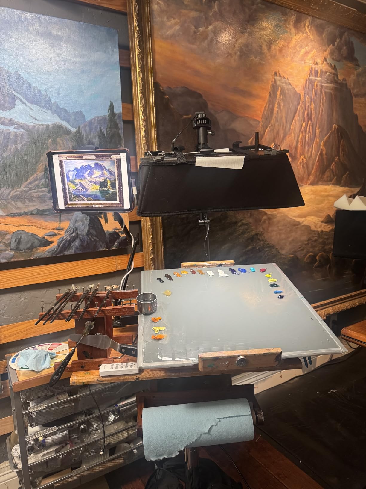 AboveTEK Tablet Stand Holder for Desk & Bed, Aluminum iPad Holder Arm with 360° Rotating Clamp, Adjustable Phone Stand Compatible with 4.7