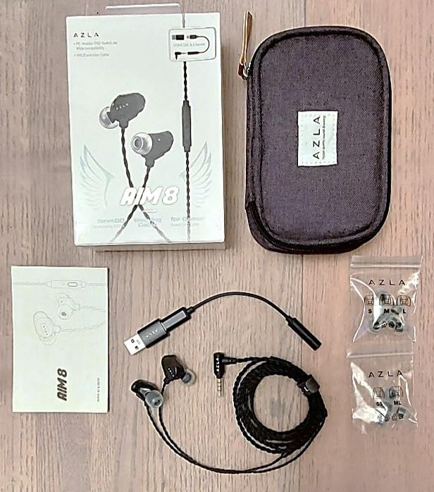 AZLA AIM8 Wired Earphone with Microphone, Gaming Earbuds with FPS Audio Profiles, Clear Mic for PC, PS5, Xbox, and More - Plug & Play Compatibility, IEM for Gaming customer photo 2