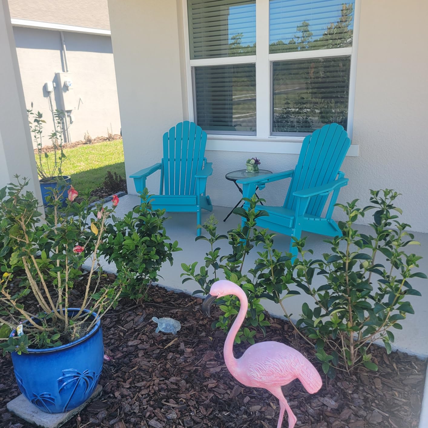 2026 Upgraded Oversized Folding Adirondack Chair, 380 lbs Heavy Duty Fire Pit Chair with 37.8