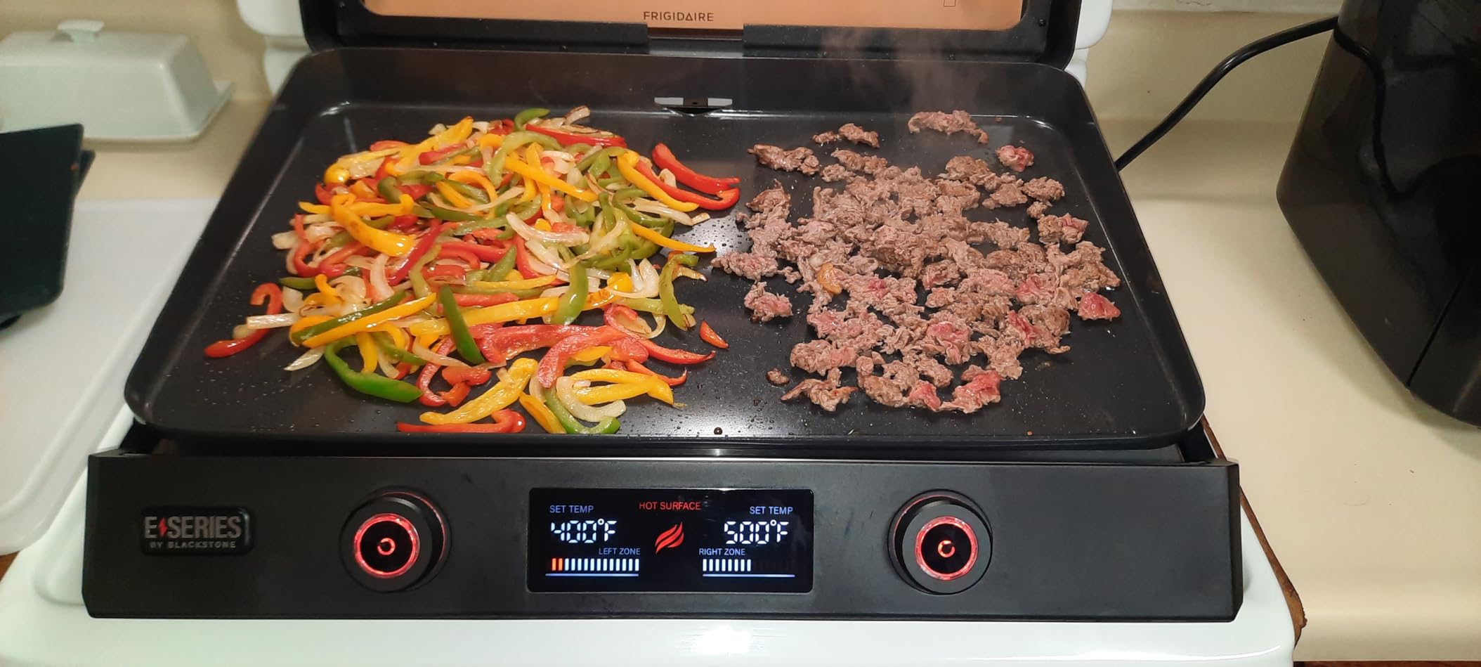 22 Inch Electric Griddle Nonstick with Lid, 8001 E-Series Tabletop Large Griddle By Blackstone with Blackstone Griddle Accessories For Indoor and Outdoor Use customer photo 1