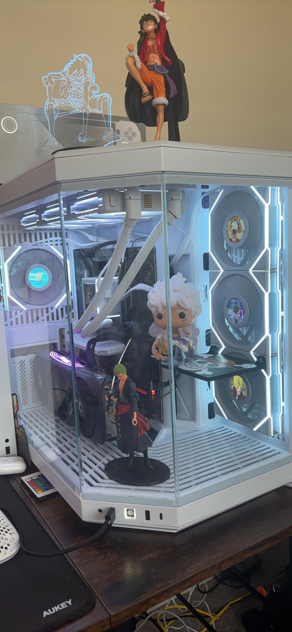 9Pin USB Header Splitter with SATA Power Cable, 9Pin USB Header Male 1 to 4 Female Extension Cable USB 2.0 Splitter Cable Connector for Motherboard, Adapter for CPU, WiFi Receiver, Fans, and RGB Light customer photo 1