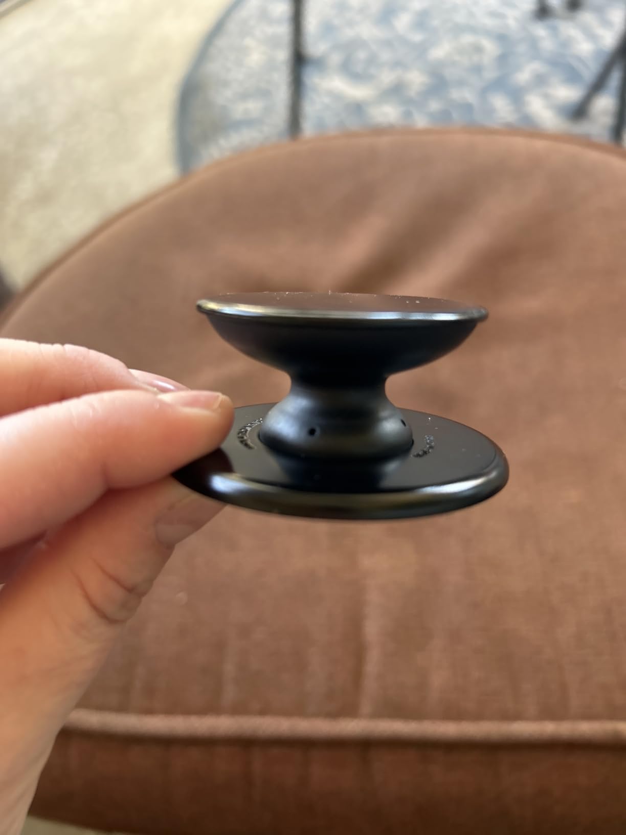 Sinjimoru for MagSafe Phone Grip, Soft Silicone Magnetic Finger Grip for iPhone 17/16/15/14/13, Comfortable One-Touch Holding, M-Tap Tok Black customer photo 1