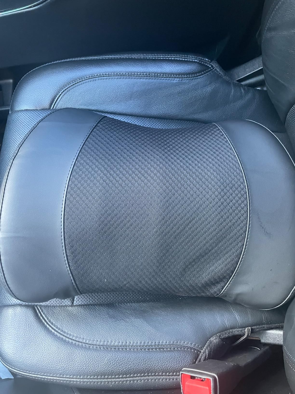 Lumbar Support Pillow for Car, Memory Foam Lumbar Pillow for Lower Back Pain Relief - Back Cushion for Driving, Chair Support for Car-Office Chair, Wheelchair customer photo 1