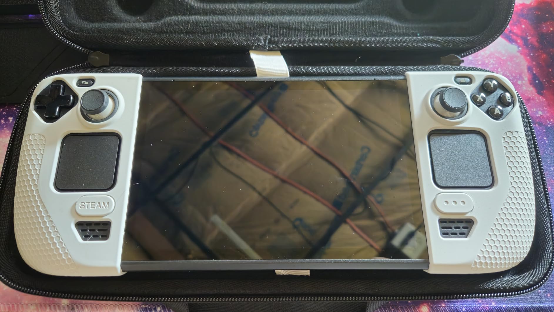 JSAUX Silicone Grip Protection Case Compatible with Steam Deck OLED/LCD, Steam Deck Grip, Steam Deck GripSkin, GripArmor Silicone Sleeve Set (one Left and one Right) - GP0016 Grey customer photo 1