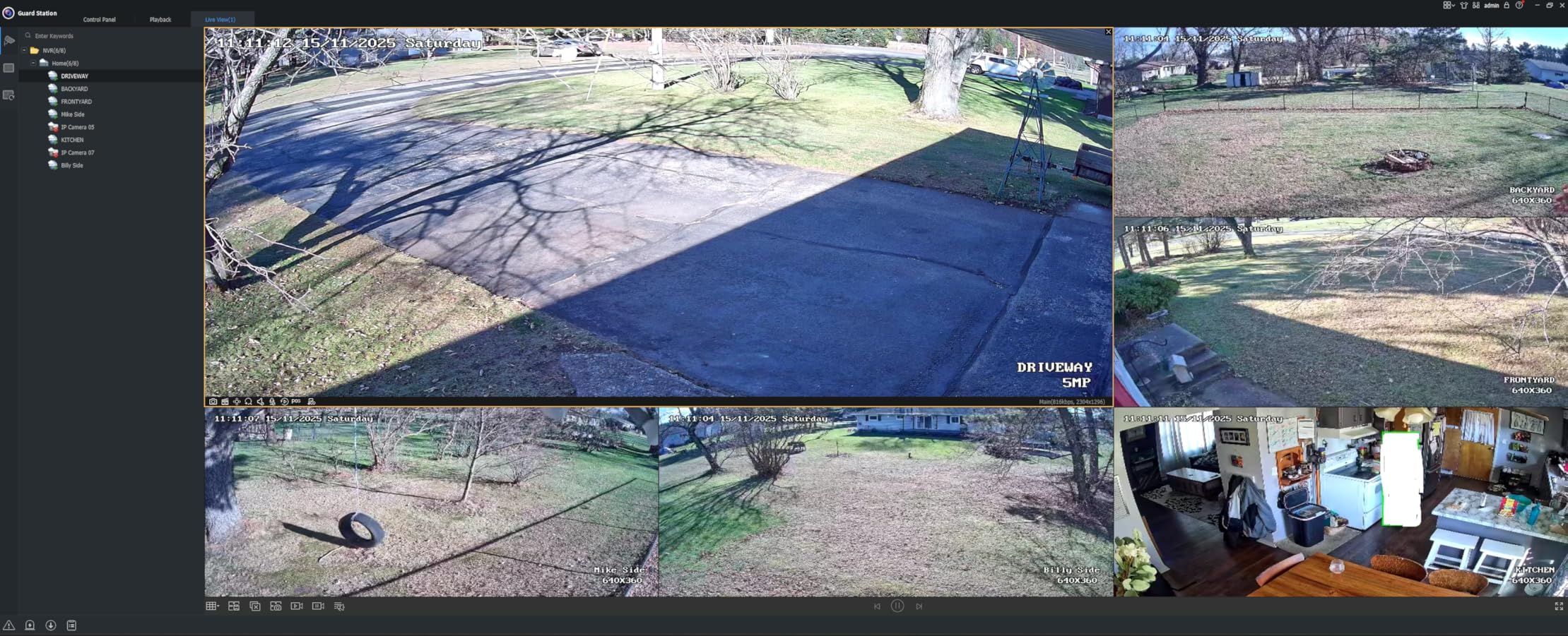 [300Pan 90Tilt+Human Tracking] Hiseeu 4K PoE PTZ Camera System,NVR Security Camera System w/6Pcs 5MP Wired Security Camera Outdoor&Indoor,2-Way Audio,Waterproof,7/24 Record for Home Surveillance customer photo 2