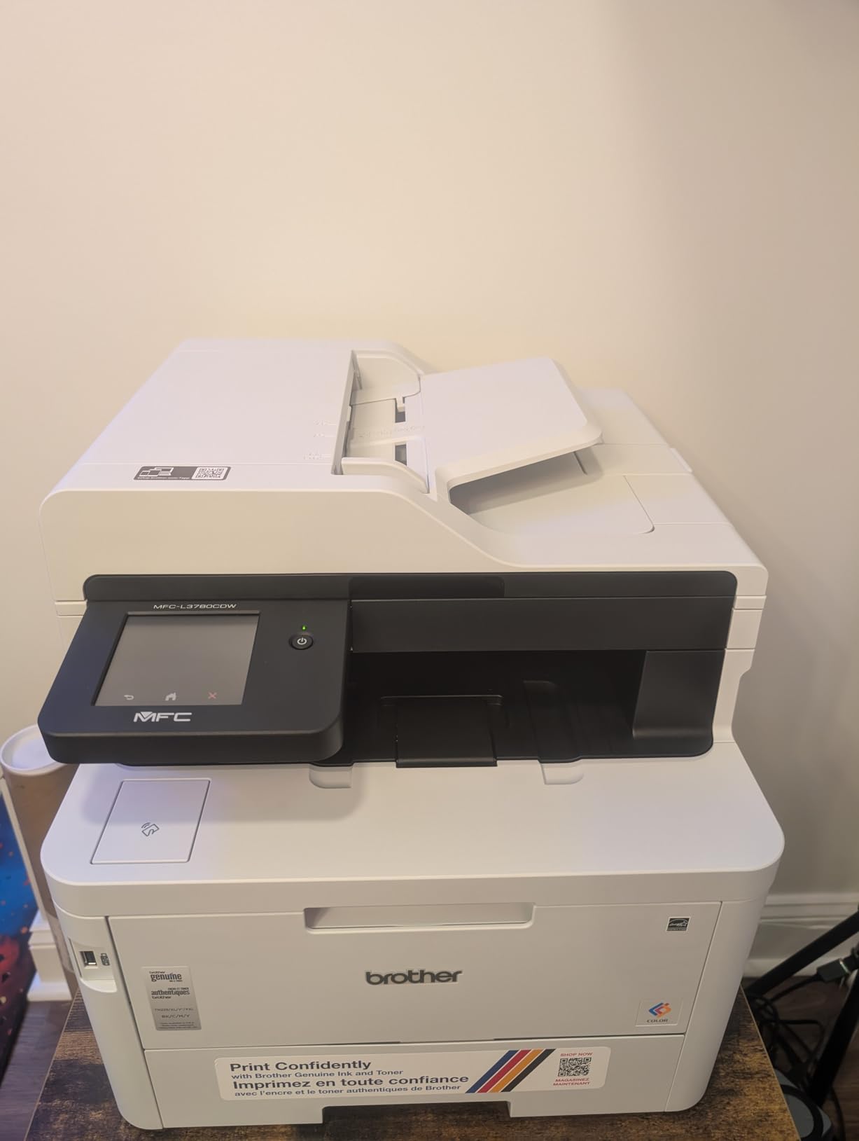 Brother MFC-L3780CDW Wireless Digital Color All-in-One Printer with Laser Quality Output, Single Pass Duplex Copy & Scan | Includes 2 Month Refresh Subscription Trial, Works with Alexa customer photo 1