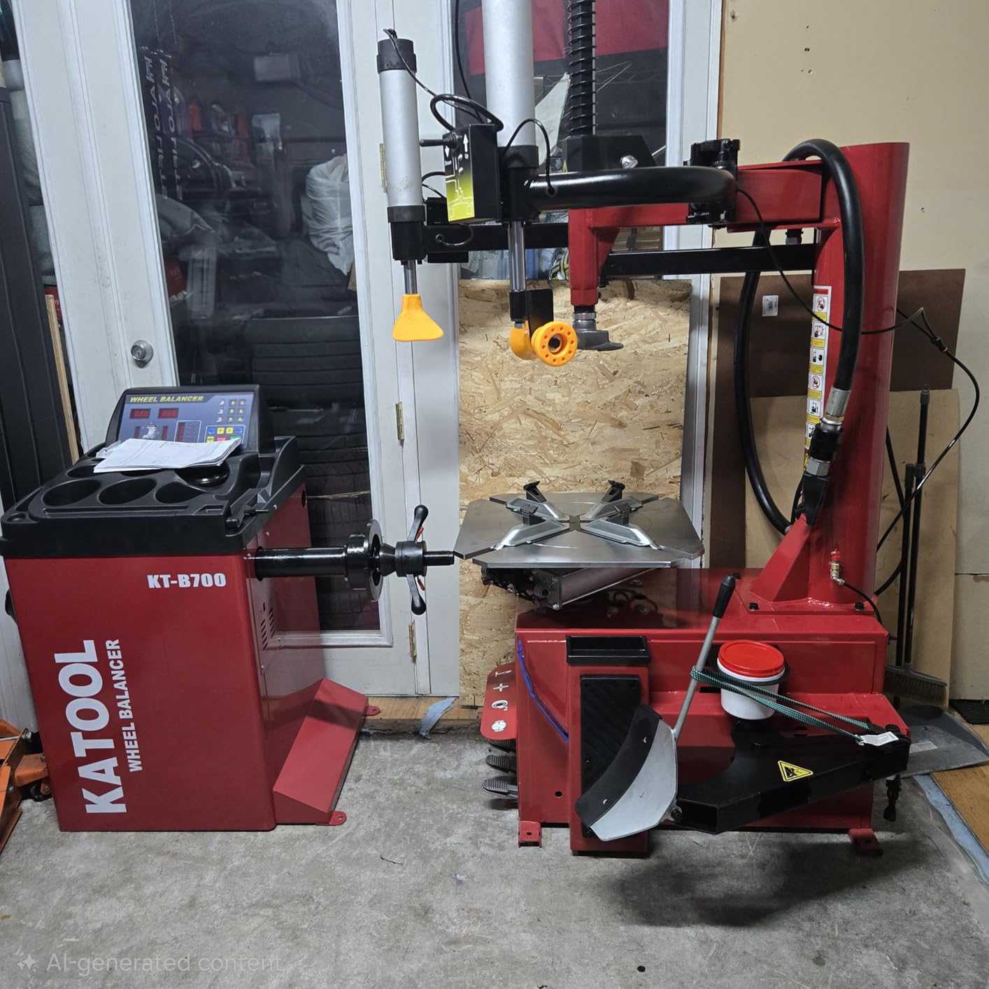 KATOOL 2.0HP Tire Changer Bead Blaster Wheel Balancer Machine Combo KT-T830+KT-B700 Tire Changer Machine Tire Machine customer photo 2