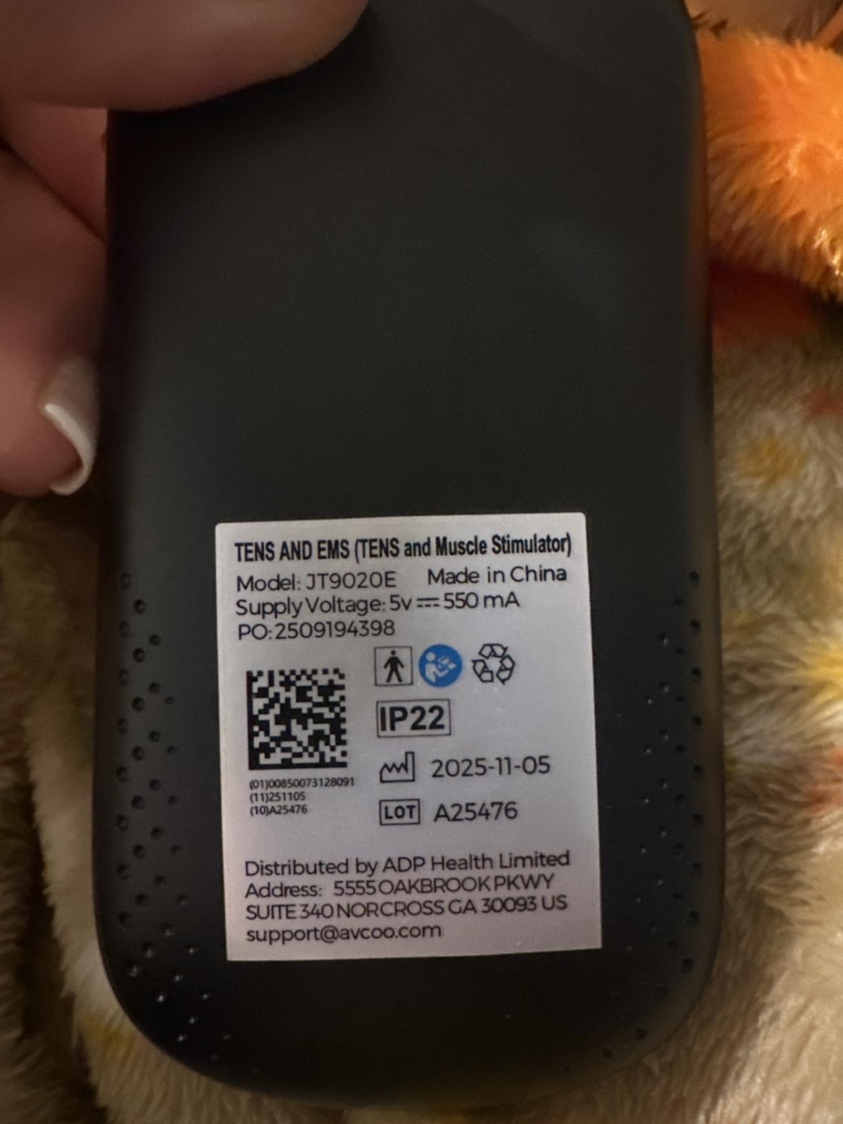 AVCOO 3-in-1 TENS Unit with 32 Modes, Dual Channel EMS Muscle Stimulator with 40 Intensities for Gradual Pain Relief Therapy, Rechargeable Electronic Pulse Massager with 12 Electrode Pads, EVA Case customer photo 2