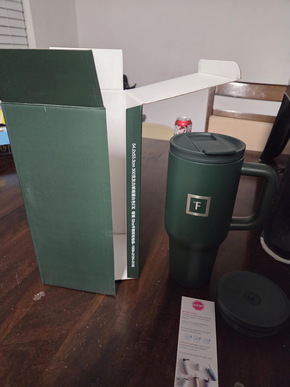 IRON °FLASK Co-Pilot Insulated Mug w/Straw & Flip Cap Lids - Cup Holder Bottle for Hot, Cold Drink - Leak-Proof - Water, Coffee Portable Travel Mug - Aurora, 32 Oz customer photo 1