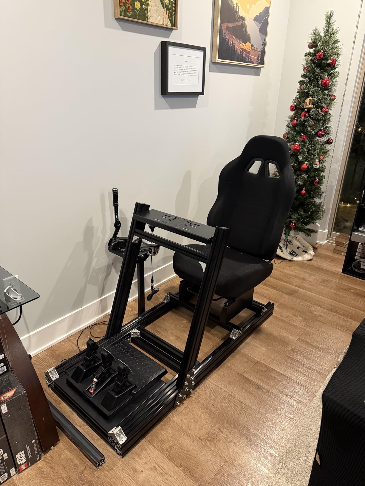 Marada Aluminum Profile Racing Simulator Cockpit with Seat customer photo 1