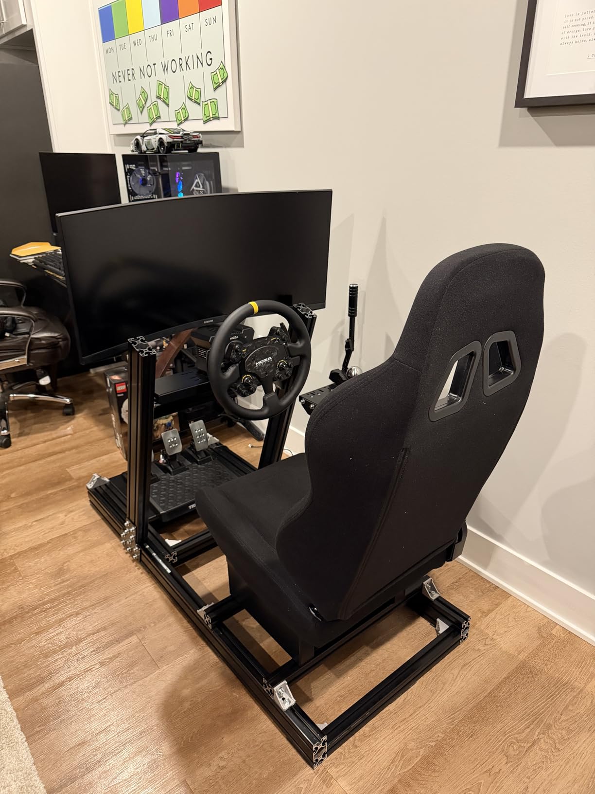 Marada Aluminum Profile Racing Simulator Cockpit with Seat customer photo 2