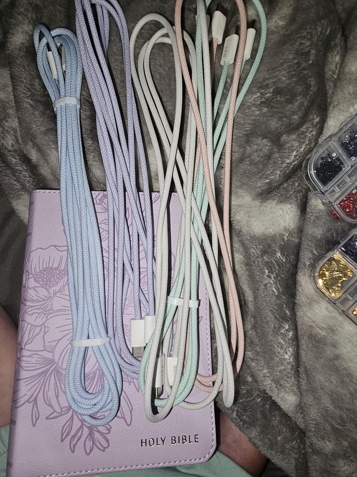 LISEN USB C to USB C Cable, 5-Pack [3.3/3.3/6.6/6.6/10FT] for iPhone 17 Charger Cord, 60W C to C Cable Fast Charging for iPad, iPhone 16 15 Pro Max, Galaxy S25/S24 customer photo 2