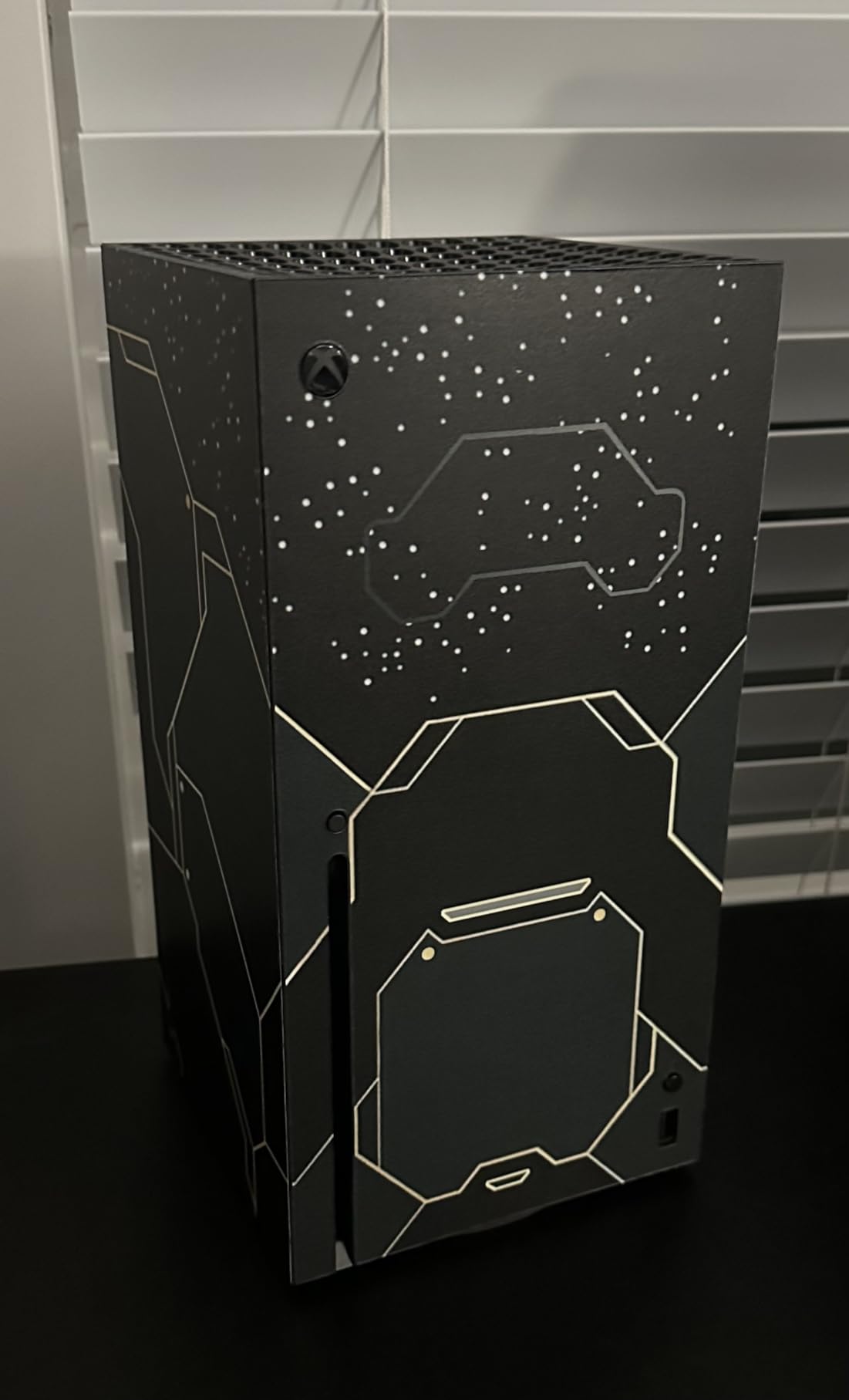 Skin Sticker for Xbox Series X, Protective Cover Wrap Vinyl Decal Compatible with Console and Wireless Controller (Dark Grey) customer photo 2