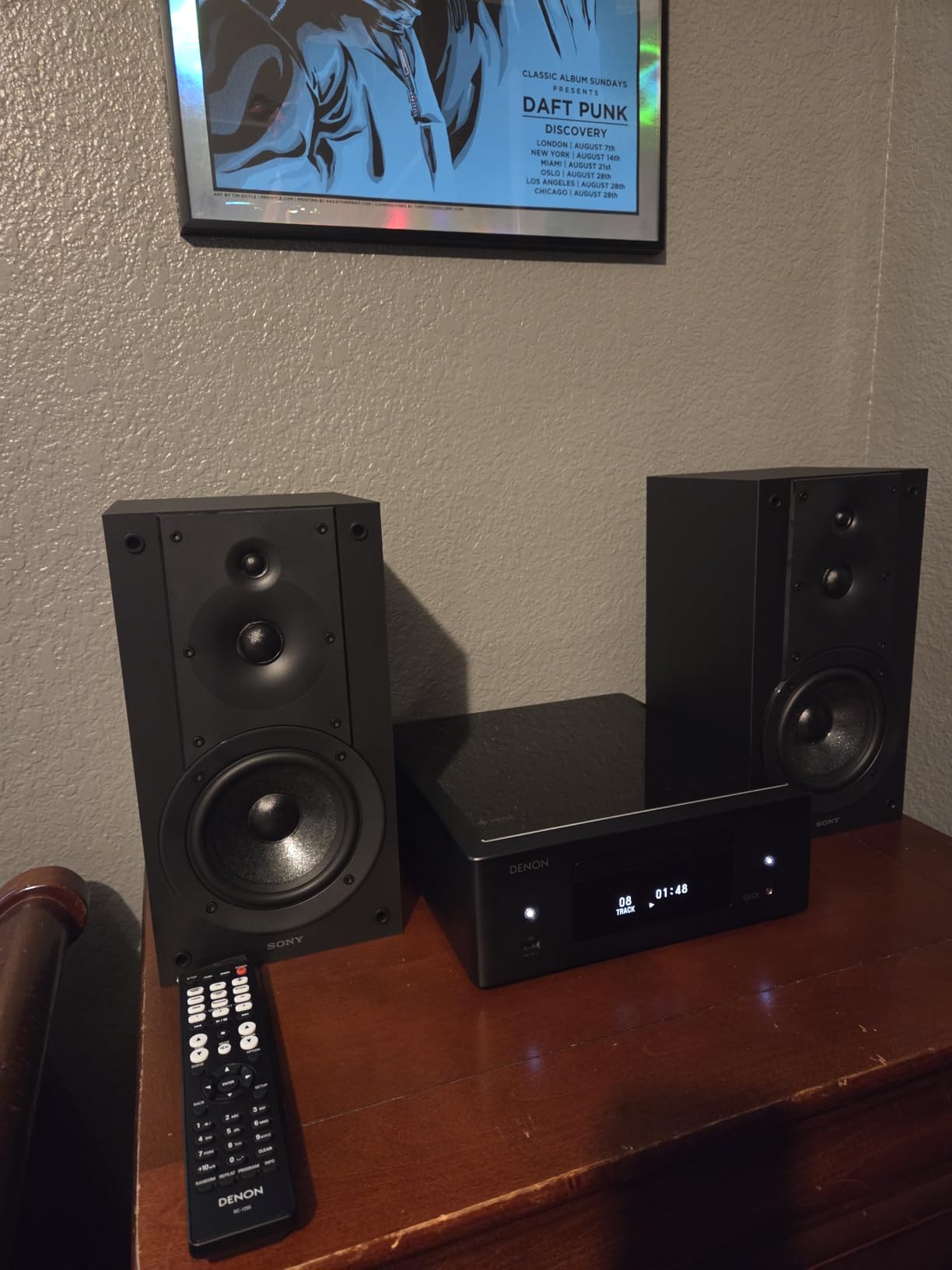 Denon RCD-N12 Bluetooth CD Player with Integrated AM/FM Radio Tuner & Wi-Fi, CD Players for Home Stereo System, Amazon Alexa Compatible, Supports Gaming Consoles, TV & More customer photo 1