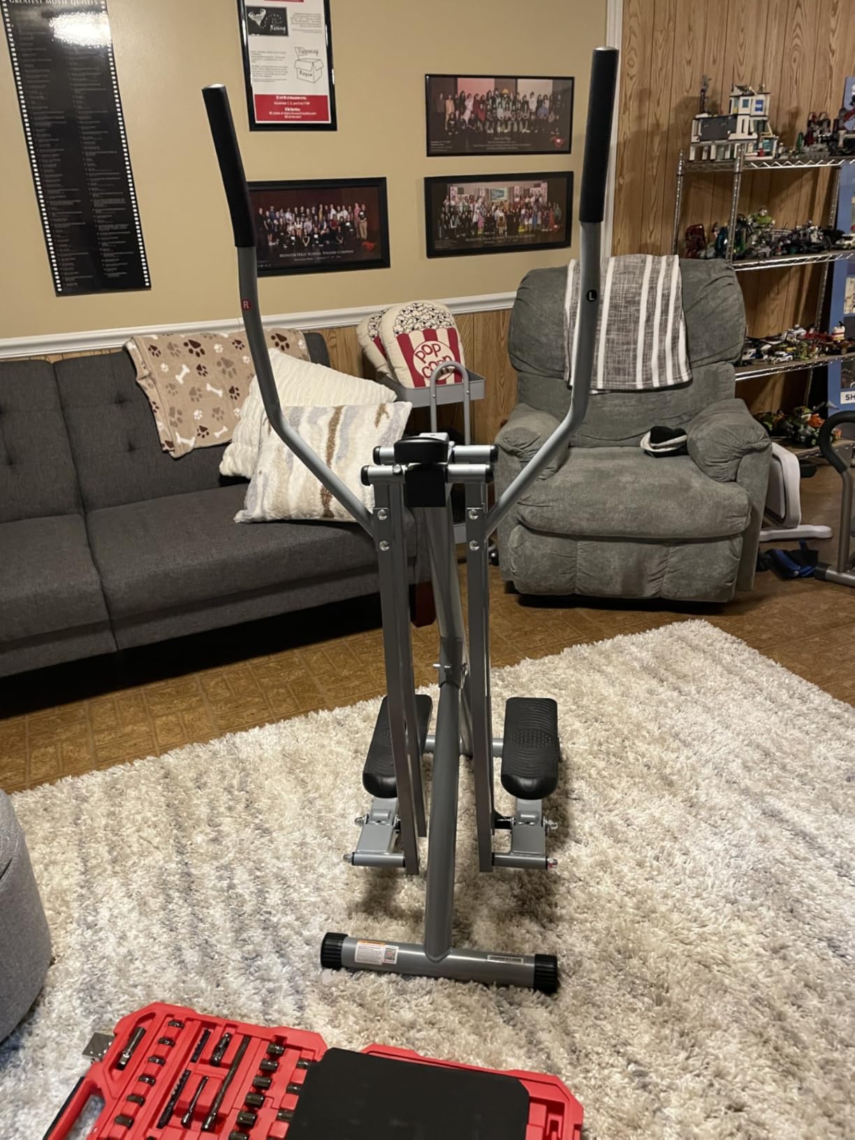 Sunny Health & Fitness Foldable Air Walk Elliptical, 30