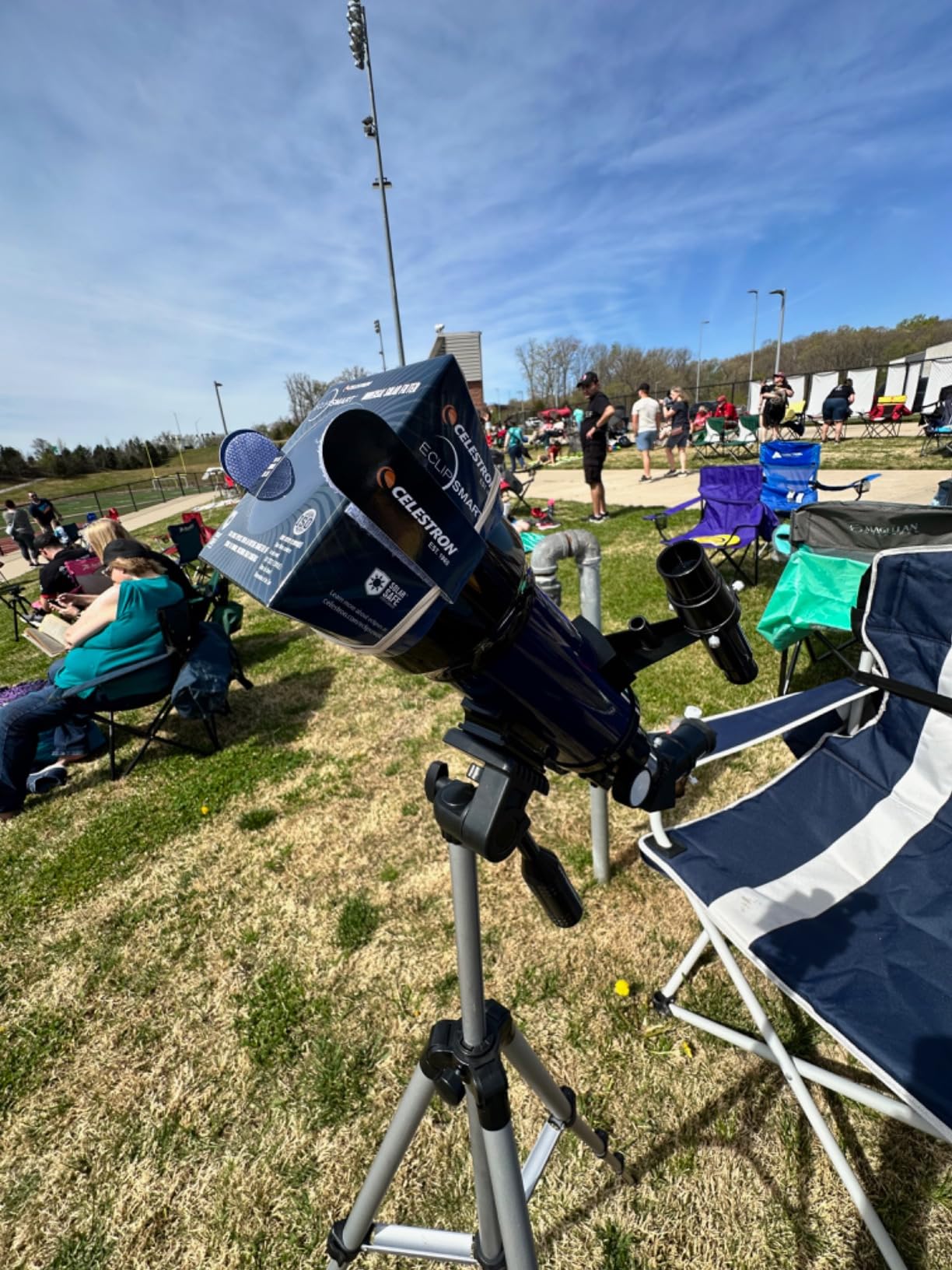 Celestron - EclipSmart Safe Solar Eclipse Telescope and Camera Filter - Meets ISO 12312-2:2015(E) Standards - Works with Your Telescope, Spotting Scope, or DSLR Camera customer photo 2