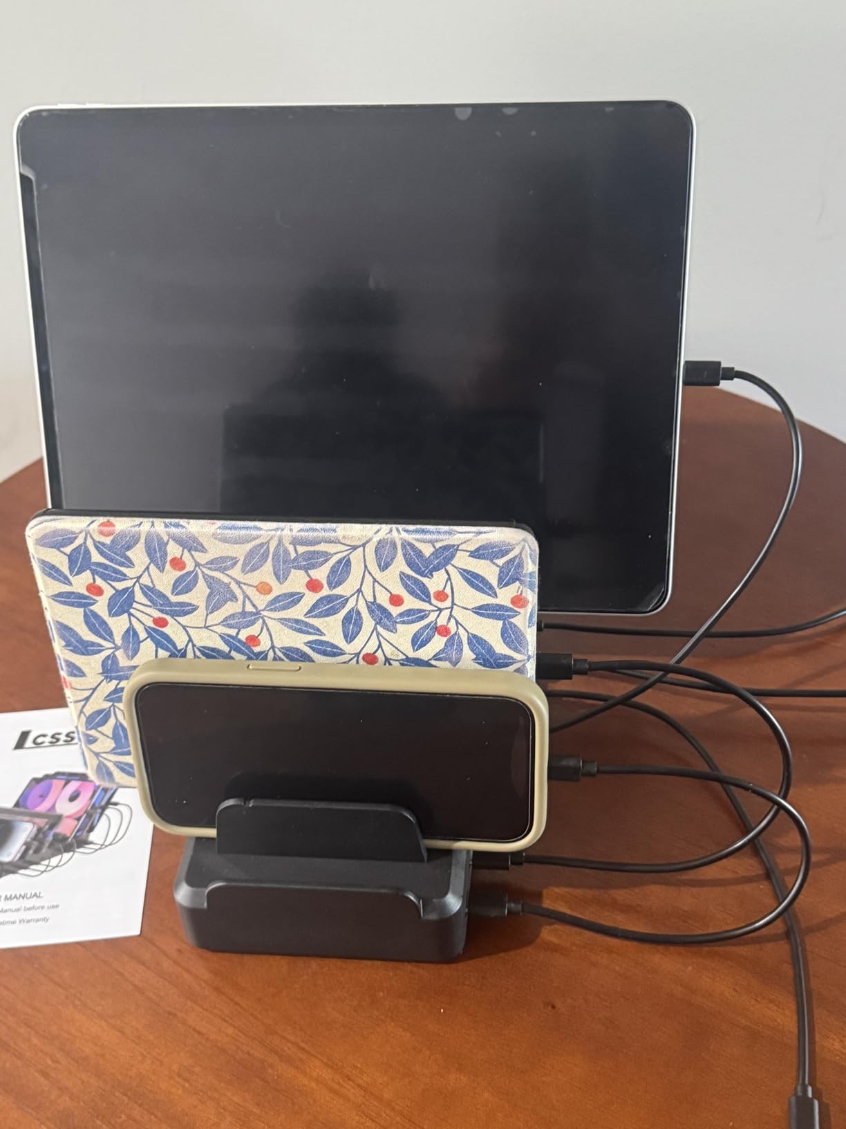 300W Charging Station for Multiple Devices, 8 Port Multi USB C Fast Charger Station Dock for MacBook iPhone 17/16/15/14/13/12 Samsung Pixel Series iPad, Black customer photo 2