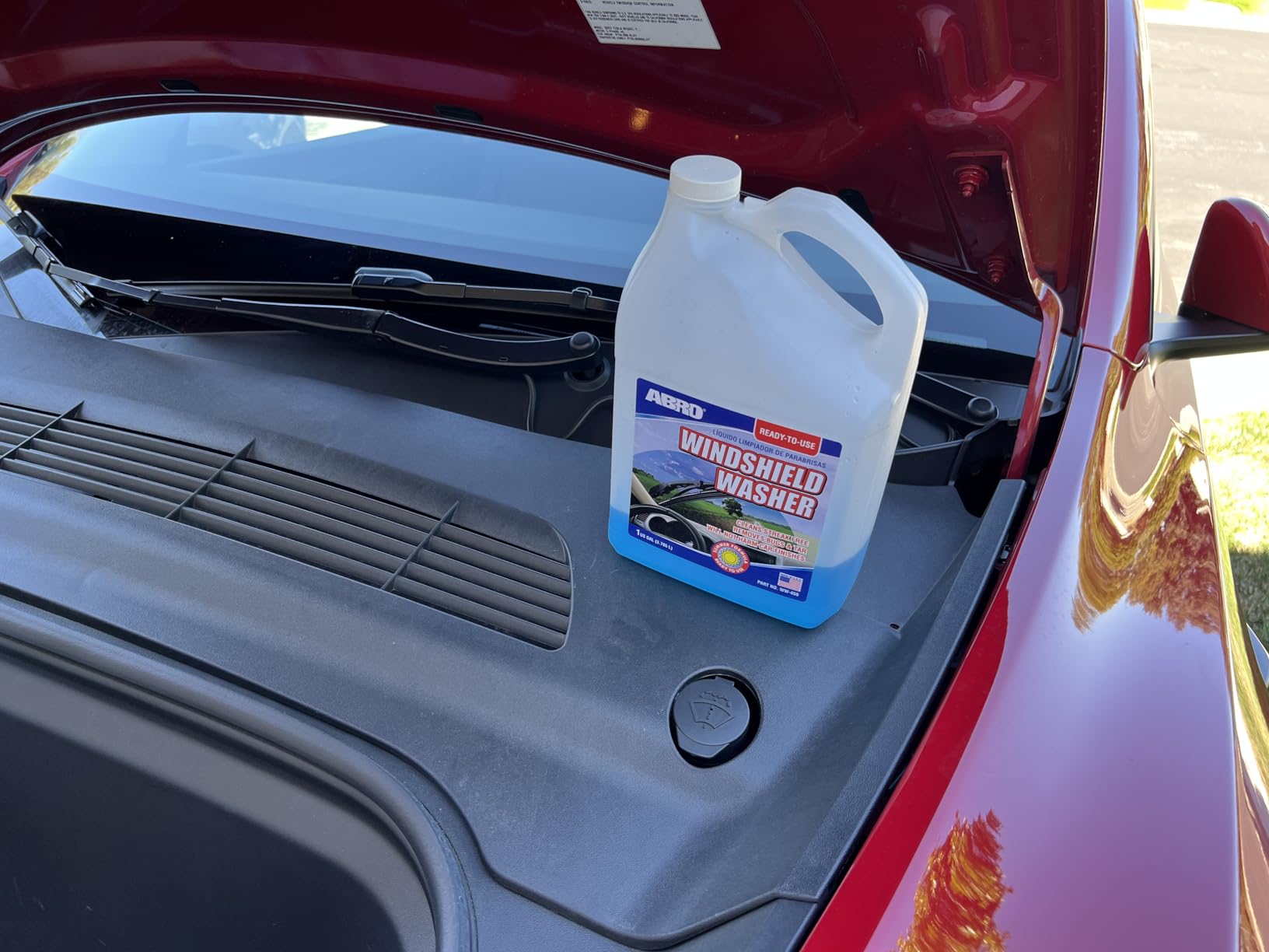 ABRO Windshield Washer Fluid Ready to Use Formula - 1 Gallon, Pre-Mixed, Streak-Free Cleanliness, 2-In-1 Removes Bugs & Tar customer photo 1