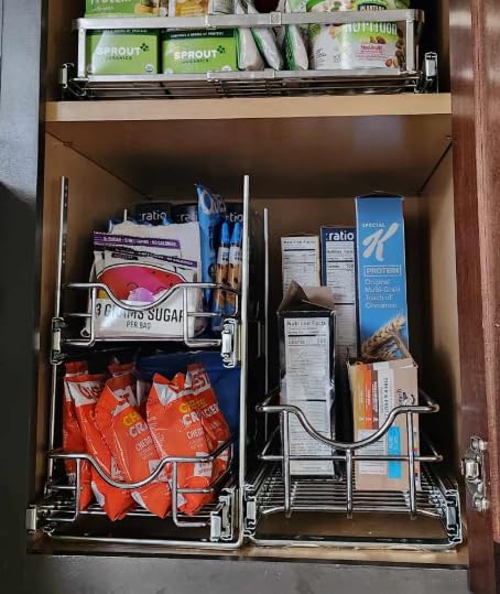 OCG 2 Tier Pull Out Cabinet Organizer (21.5