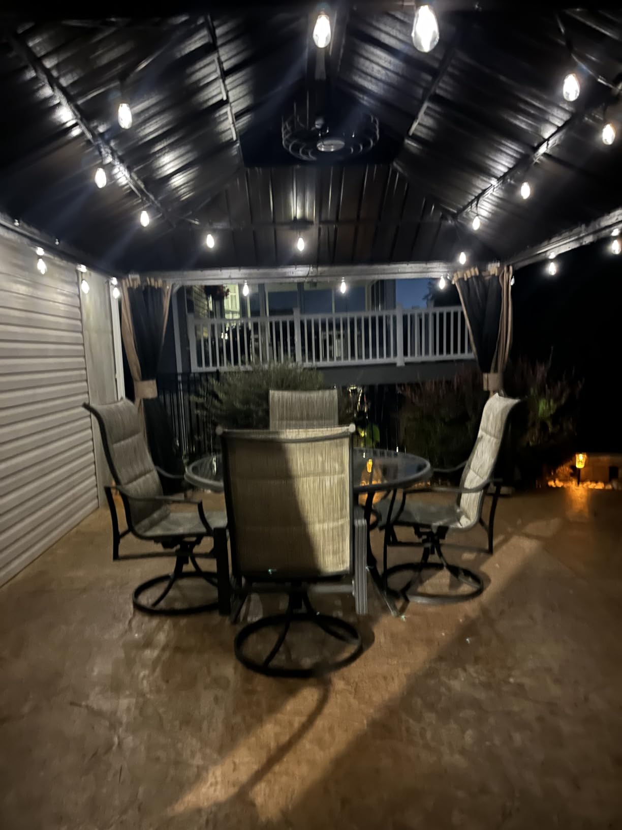 Domi 10x14FT Outdoor Gazebo, Patio Gazebo with Galvanized Steel, Hardtop Gazbo for Patio, Deck, Backyard, Curtain and Netting Included customer photo 1