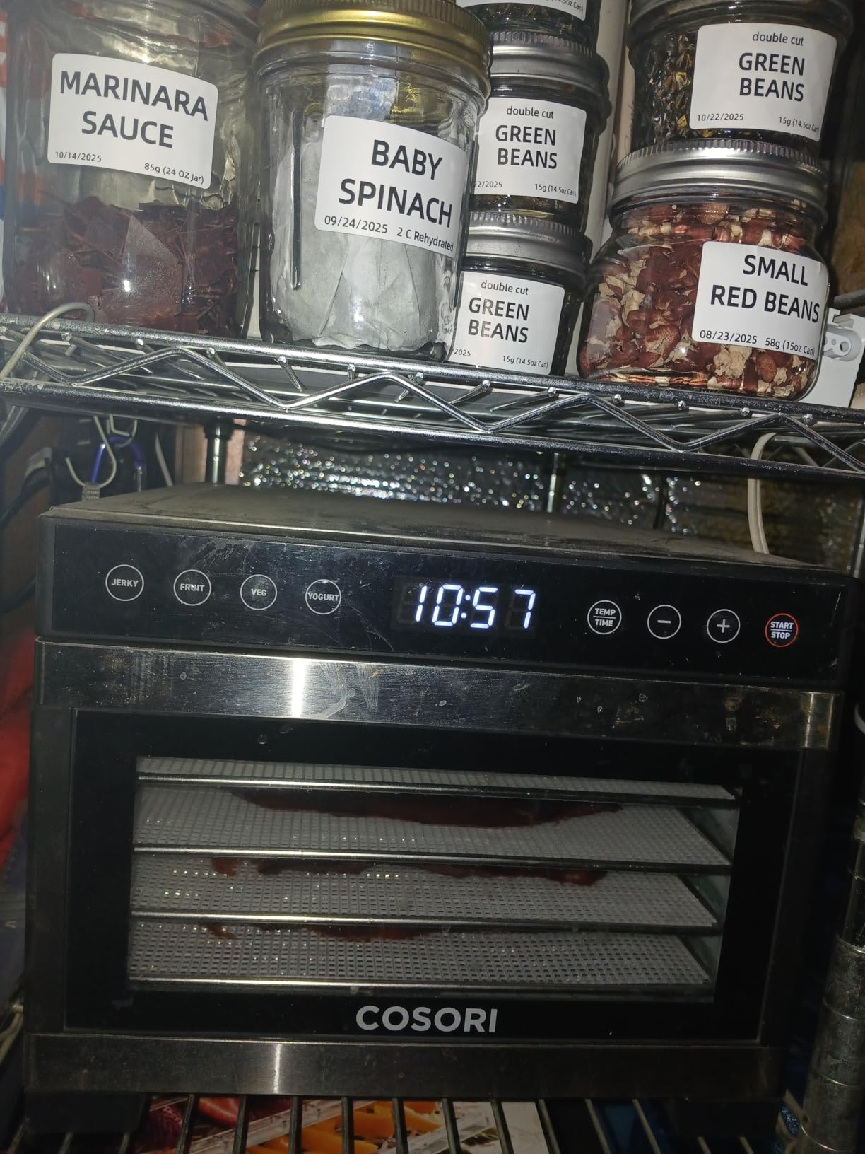 COSORI Food Dehydrator for Jerky, 176°F Temperature Control, 5 Stainless Steel Trays Dryer Machine, 4 Presets, 48H Timer, for Dog Treats, Meat, Fruit, Veggies customer photo 2