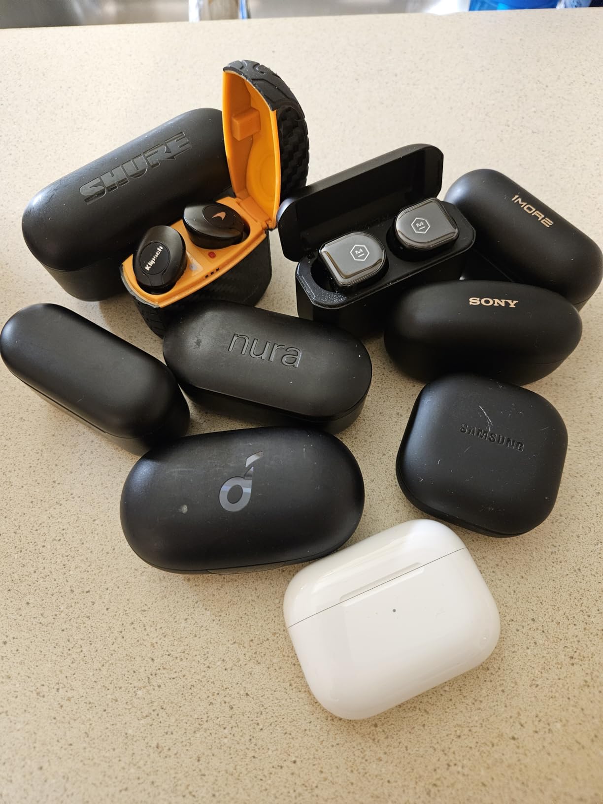 AirPods Pro (2nd Generation) Wireless Ear Buds with USB-C Charging, Up to 2X More Active Noise Cancelling Bluetooth Headphones, Transparency Mode, Adaptive, Personalized Spatial Audio, White customer photo 1