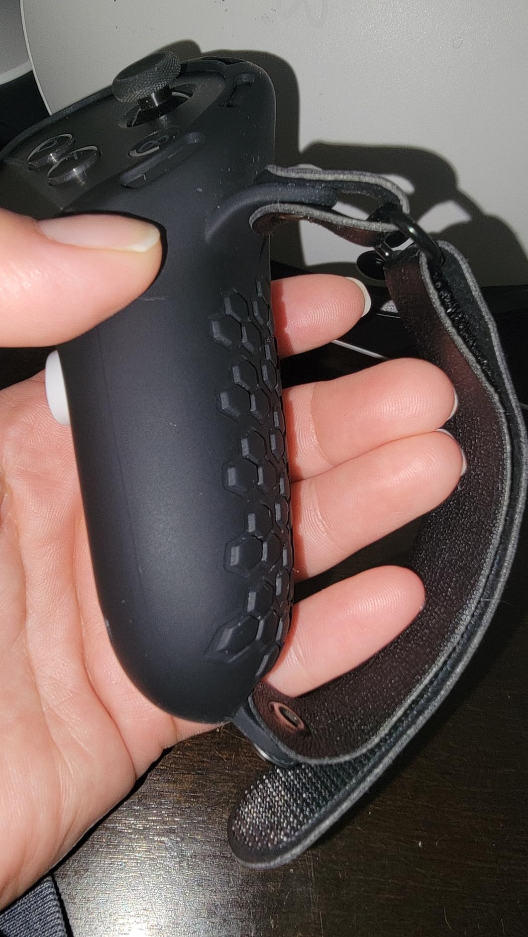 Controller Grip for Meta Quest 3S Oculus Quest 3 VR Accessories Grips Cover for VR Touch Controllers Straps Silicone Covers Protector with Non-Slip Thumbstick Covers 1Pair Black customer photo 1