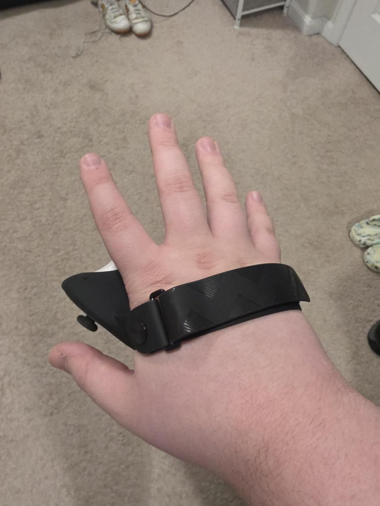 AMVR Upgraded Controller Grips Cover Compatible with Meta/Oculus Quest 3S/Quest 3 Accessories, with Battery Opening Cover and Knuckle Straps Protector customer photo 2