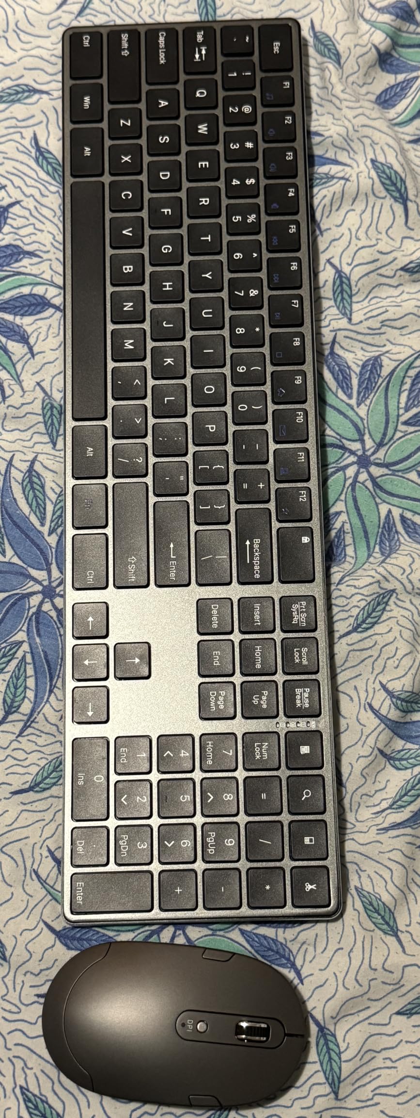 Ultra Premium Wireless Keyboard and Mouse Combo, Rechargeable, Full-Size with Number Pad, Sleek Design, Plug and Play, Quiet Typing, 2.4GHz USB Receiver, Black customer photo 1