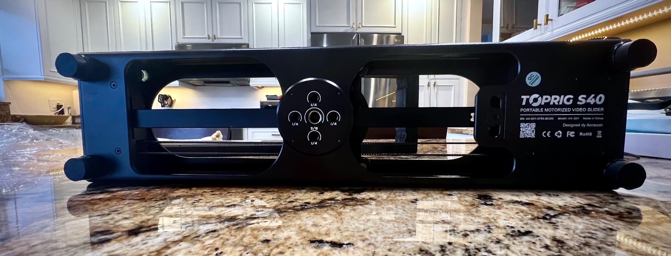 Accsoon Toprig S40 Motorized Camera Slider 16inch, Button/APP Control, Speed Adjust/Time-Lapse/120 Degree Panoramic/Loop Mode customer photo 1