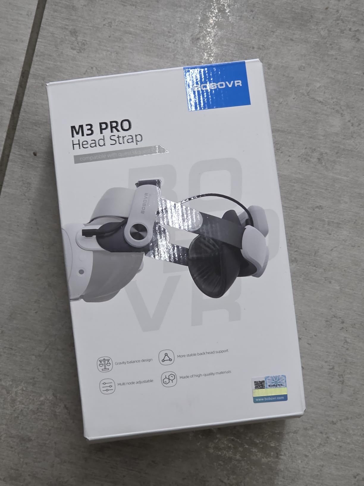 BOBOVR M3 Pro Battery Pack Head Strap Accessories, Compatible with Meta Quest 3/Quest 3S,Reduce Facial Stress,Magnetic Battery Swap Design customer photo 2