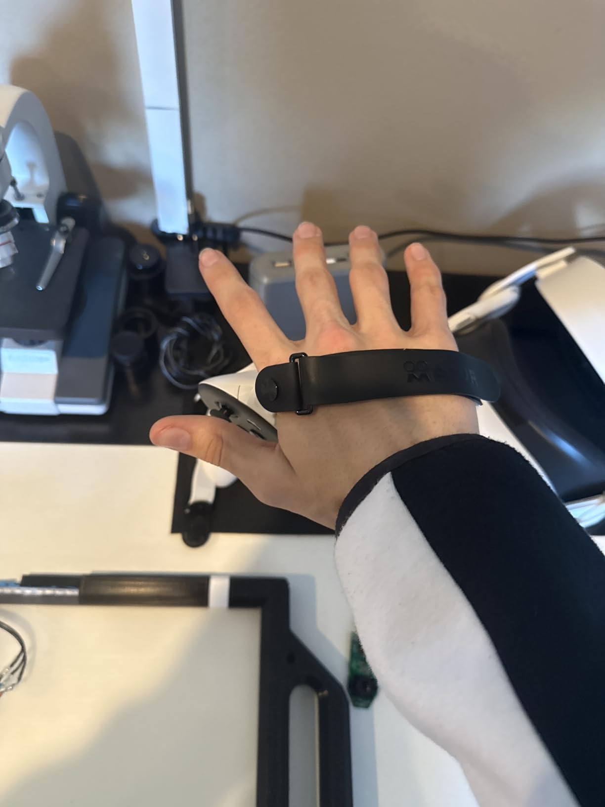 AMVR Controller Grips Compatible with Meta/Oculus Quest 3/Quest 3S, Silicone Accessories Non-Slip Handle Cover, Adjustable Soft Hand Strap Fits Small and Medium Hands (Not Fit Official Charging Dock Battery) customer photo 2