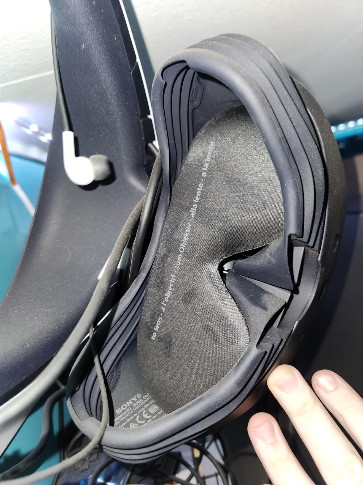 Lens Protective Cover for PS VR2, PS VR 2 Glasses Cap, PSVR2 Protector Dustproof & Anti-Scratch Lens Shield, 14mm Thick Foam customer photo 1