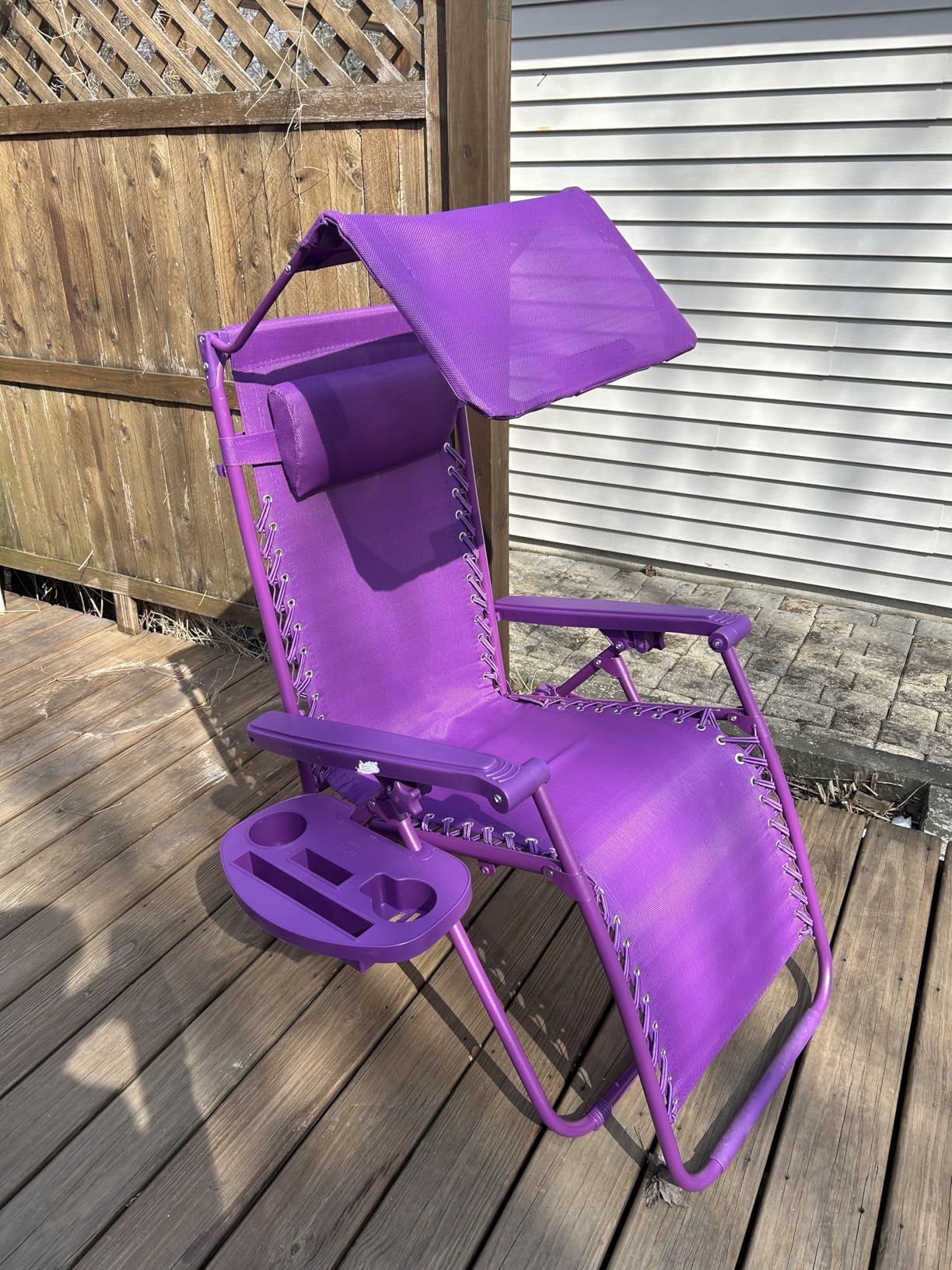 Best Choice Products Folding Zero Gravity Outdoor Recliner Patio Lounge Chair w/Adjustable Canopy Shade, Headrest, Side Accessory Tray, Textilene Mesh - Sage Green customer photo 1