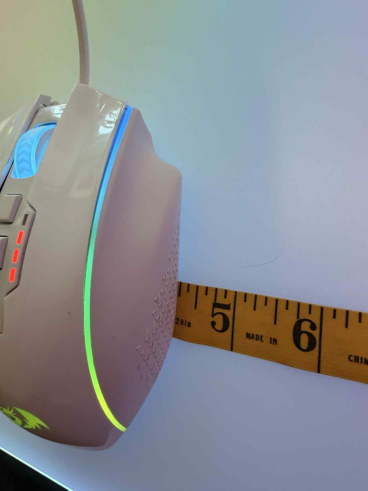 Redragon Wireless Gaming Mouse, MMO Gaming Mouse UP 16,000 DPI, 16 Macro Programmable Buttons, RGB Rechargeable with 12 Side Buttons, 70Hrs for PC Laptop MOBA FPS, M901P-KS customer photo 2