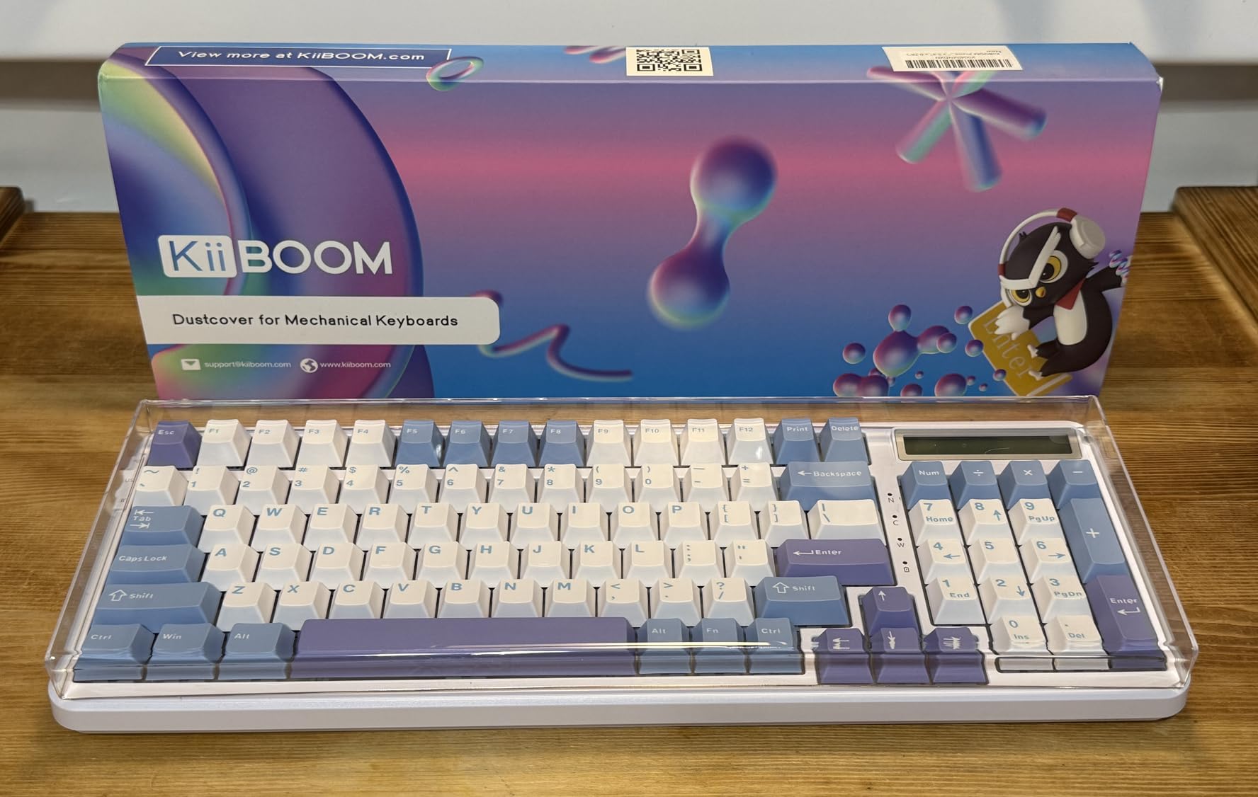 KiiBoom Premium Acrylic Transparent Keyboard Dust Cover, Waterproof, Anti-Dust, Anti-Cat Protector Cover Lid for Mechanical Keyboard (Clear, 12.6'' x 5.3'' x 0.78'') customer photo 2