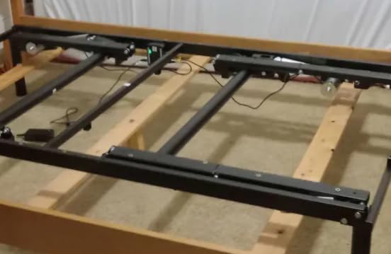 GOLDORO Queen Size Adjustable Bed Frame, Electric Bed Base, Wireless Remote Control, Whisper Quiet Durable Motor, Independent Head and Foot Incline, Fabric Covered customer photo 1