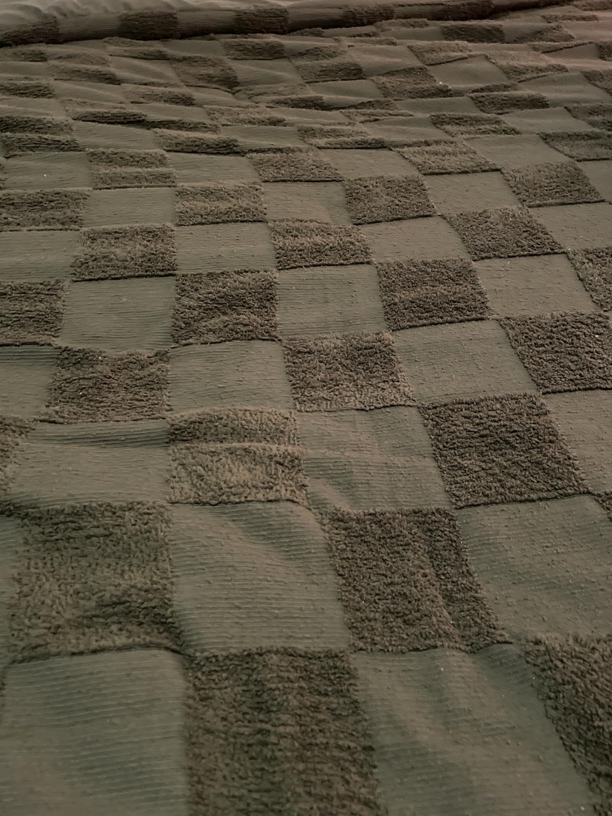 Bedsure Queen Size Comforter Set Beige, Boho Tufted Bed Set, Checkered Farmhouse Shabby Chic Bedding, 3 Pieces, 1 Plaid Geometric Comforter and 2 Pillow Shams customer photo 2