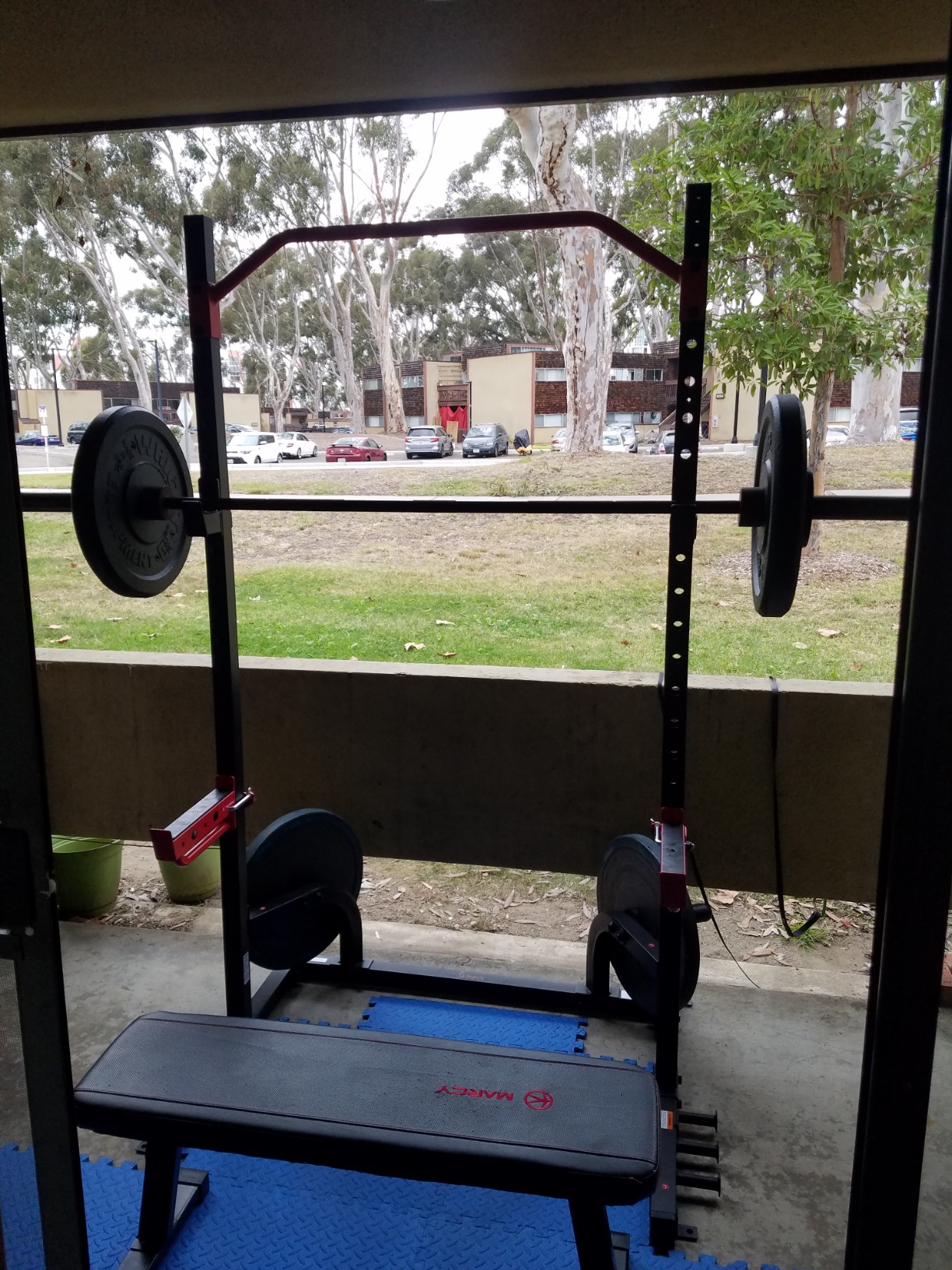 Sunny Health & Fitness Multifunctional Strength Training Home Gym - Complete Workout Equipment with Training Attachments, Optional Squat Stand, Power Rack Cage, Adjustable Incline Bench customer photo 2