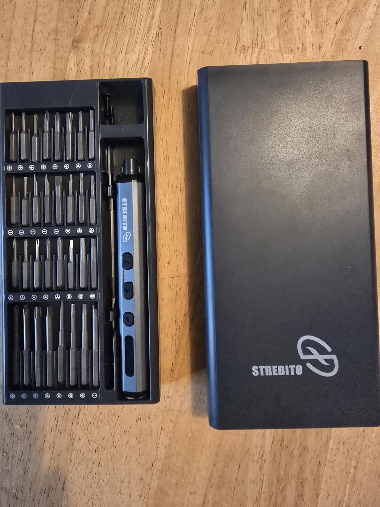 STREBITO Mini Electric Screwdriver Set, 70 in 1 Small Electric Screwdriver - 64 S2 Precision Bits, 5 Torque Settings, 4 LED Lights, Mini Power Screwdriver Repair Tool Kit for PC Electronic (Standard) customer photo 2