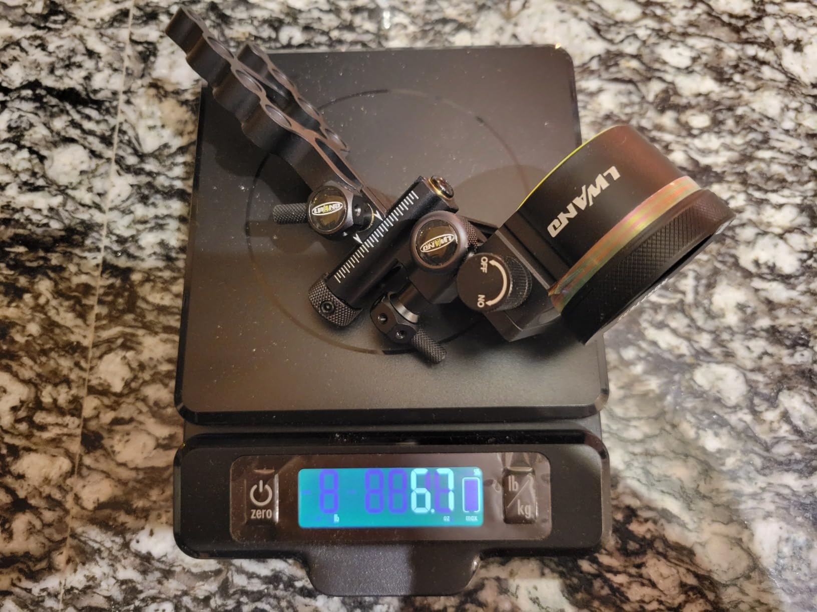 LWANO M2 Cpmpound Bow Sight - 5 Pin Archery Sight Short/Long Bar, Tool Less Windage & Elevation Adjustability, with 2X Magnification Sight Lens Kit customer photo 2