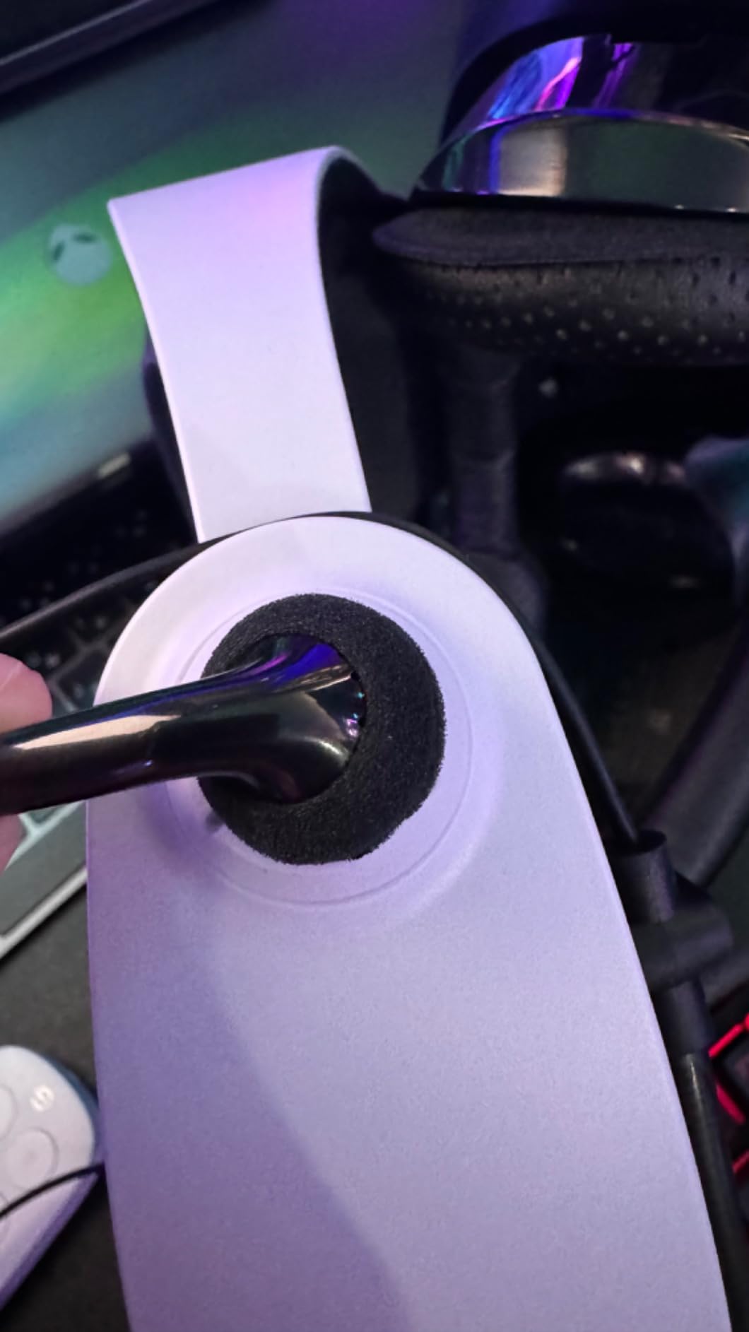 PSVR2 Earbuds Replacement, 3D Audio Crystal Sound Noise Cancellation Gaming Headsets fits for PlayStation VR 2,Black customer photo 1