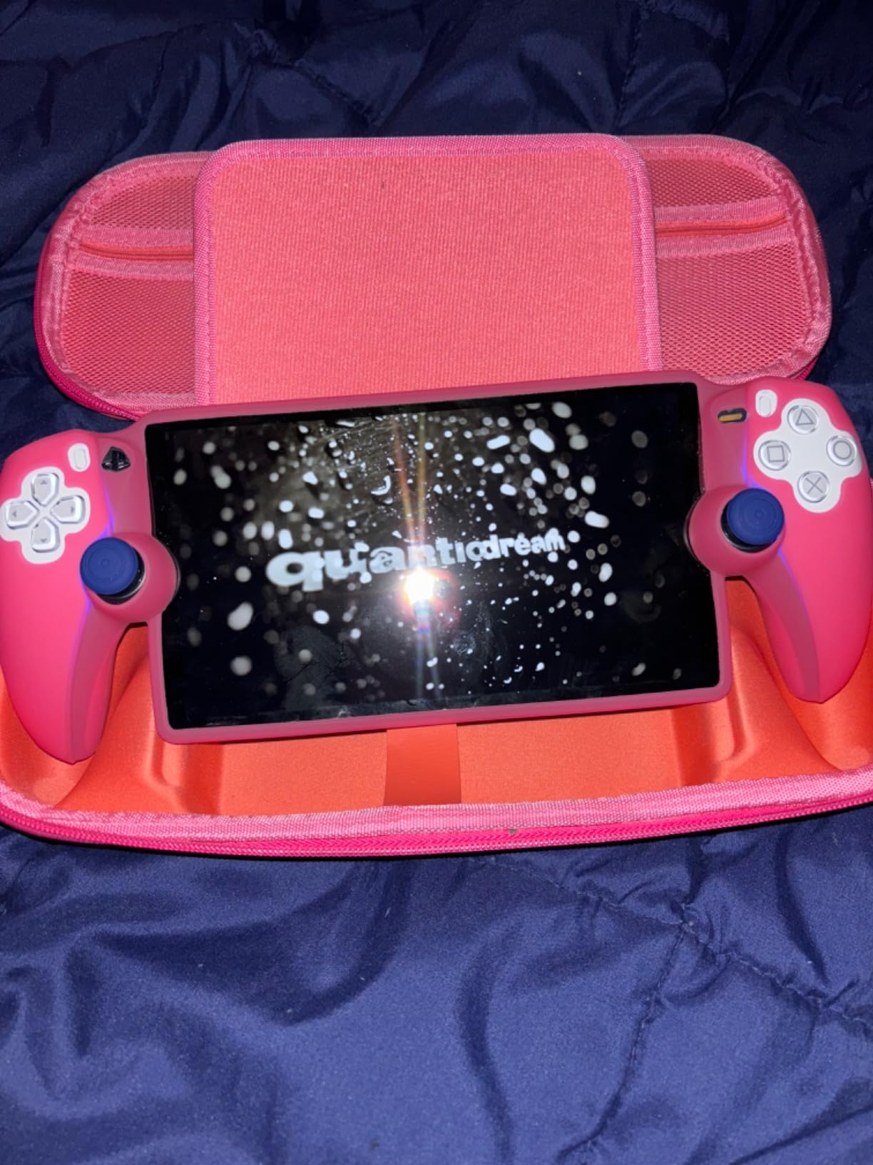 FYOUNG Protective Case for Playstation Portal, Silicone Soft Grip Cover Case Protector with Full Protection and Non-Slip Thumb Grips Accessories Kit for Playstation Remote Player (Black) customer photo 2