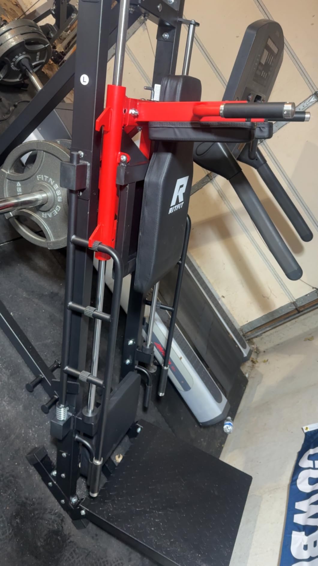 RitFit Leg Press Hack Squat Machine, Professional Adjustable Leg Press Machine for Home Gym with Linear Bearing, Specialty Hack Squat Machine for Full Lower Body Workout with Weight Storage Posts customer photo 1