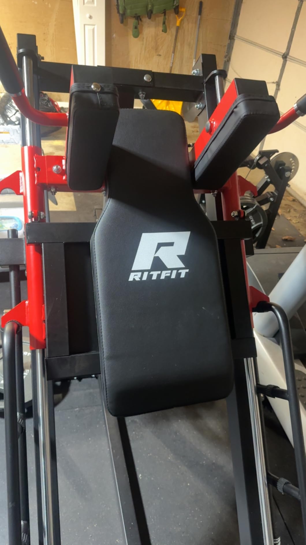 RitFit Leg Press Hack Squat Machine, Professional Adjustable Leg Press Machine for Home Gym with Linear Bearing, Specialty Hack Squat Machine for Full Lower Body Workout with Weight Storage Posts customer photo 2