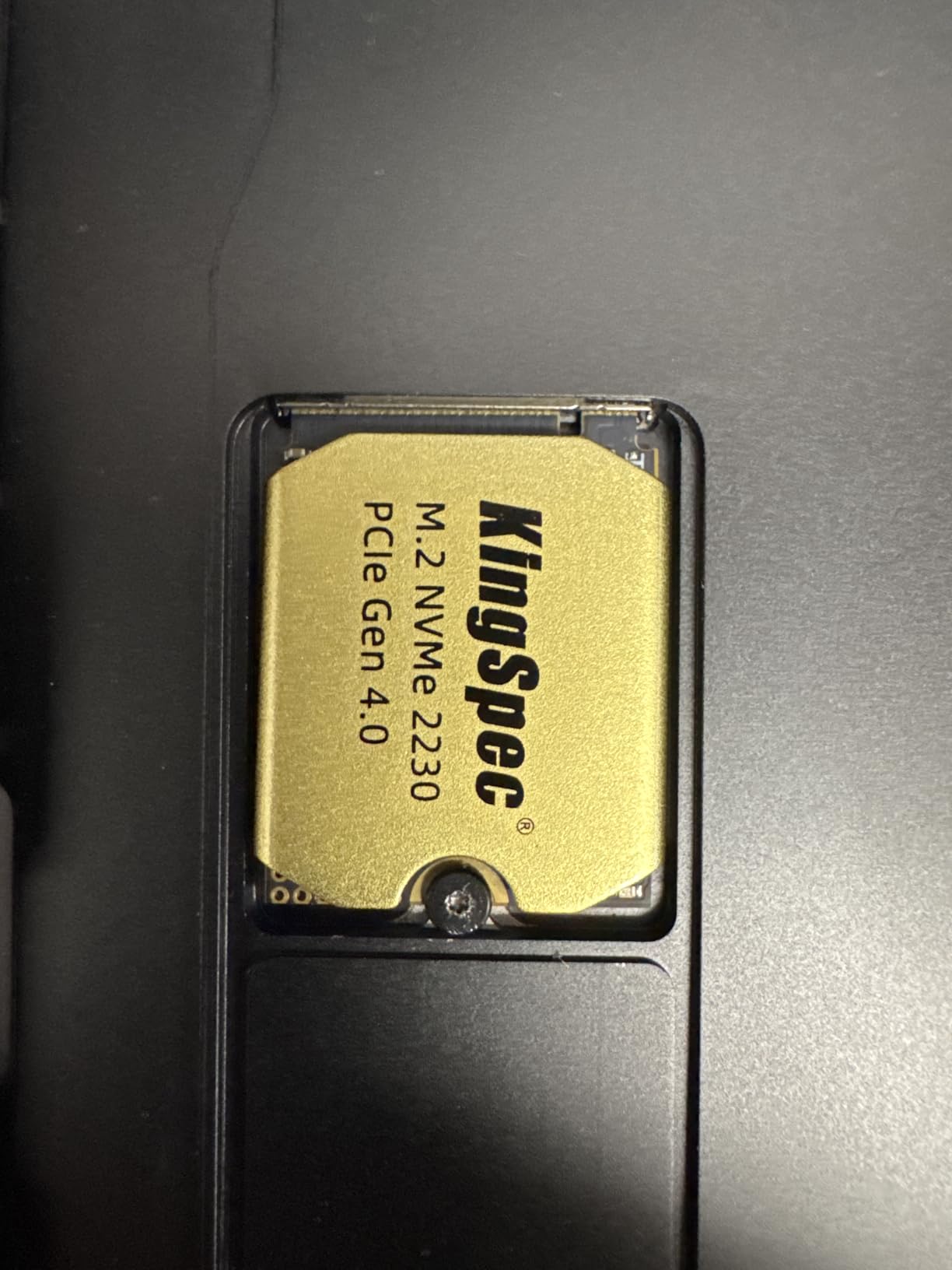 KingSpec 512GB M.2 2230 SSD PCIe 4.0, 5000MB/s Read Copper Heatsink, 3D NAND Flash, Compatible with Steam Deck/ASUS ROG Ally/Surface Pro customer photo 1