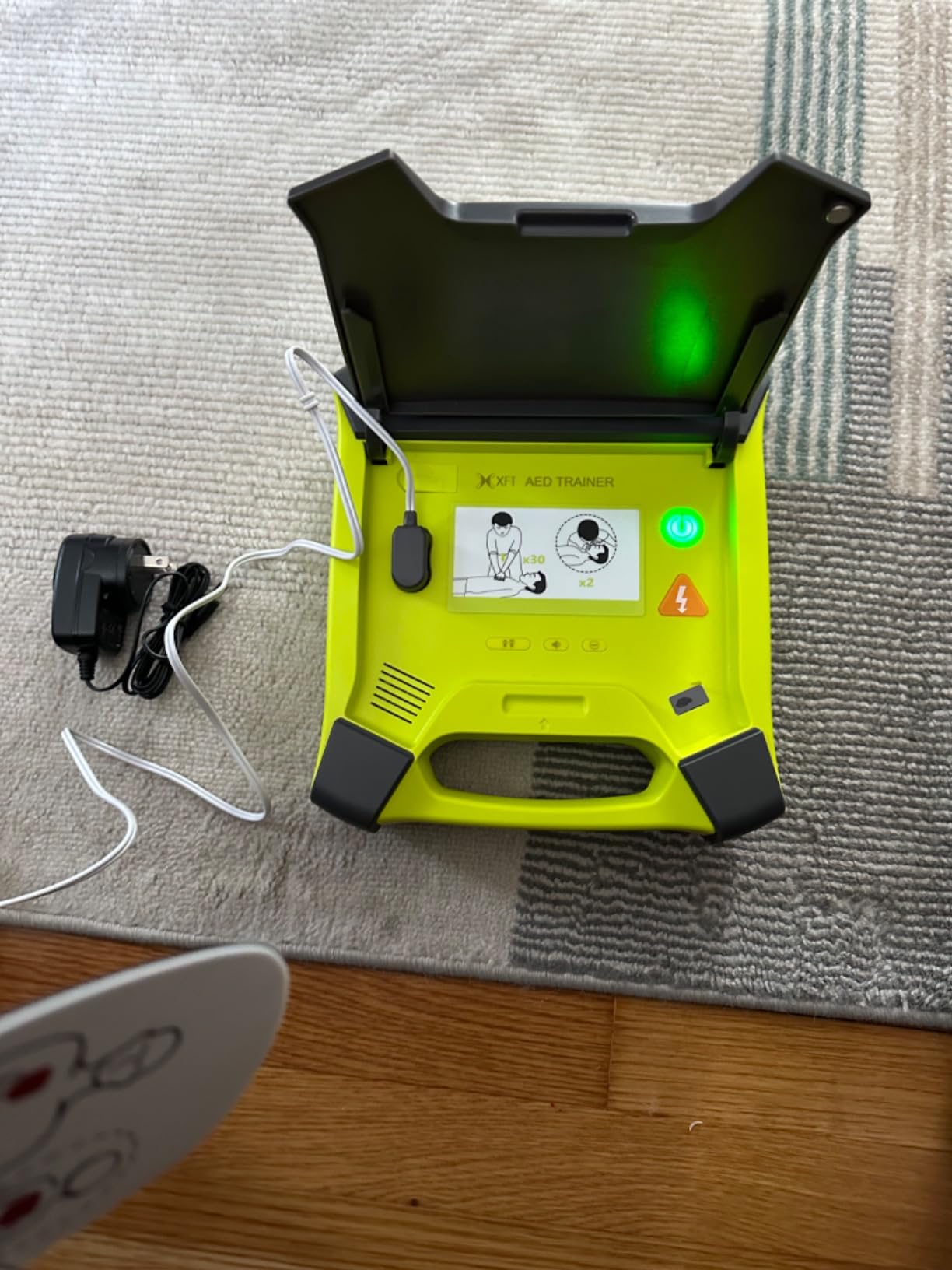 AED Trainer, XFT AED Training Kit CPR Equipment Training Device Automatic External Defibrillator Simulator, AED Trainer Professional for First Aid Trainee Beginner 2024 New Version(XFT-120GA) customer photo 2